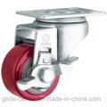 Medium Duty PU Caster (Red) (Flat Surface) (G2202)